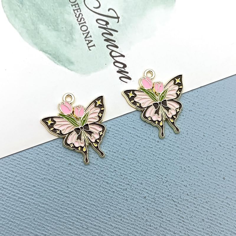 MAGNEECH 2pcs Pink Blue Butterfly-Themed Needle Minder Magnet，Magnetic Needle Minders for Cross Stitch and Embroidery - Keep Your Needles Secure - Image 5